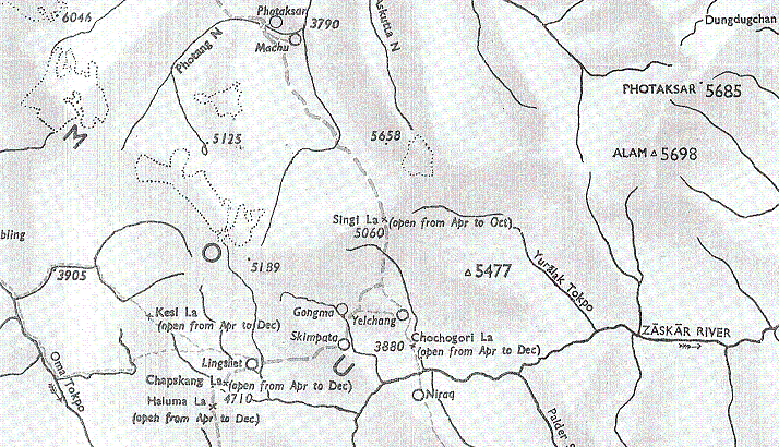 Vechia mappa dell'Ufficio Turismo di J&K (1982)